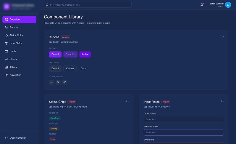 SaaS dashboard preview